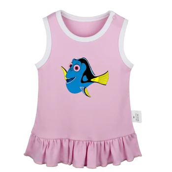 

Finding Nemo Regal Blue Tang Dory Be the Good Enjoy Your Life Newborn Baby Girls Dresses Toddler Sleeveless Dress Infant Clothes
