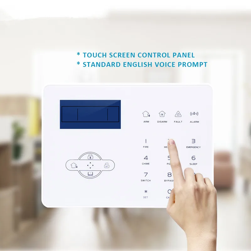 Meian ST-IIIB Wireless Gsm Alarm Home Smart Security Alarms With Touch Screen Pstn Gsm Intruder Alarm System