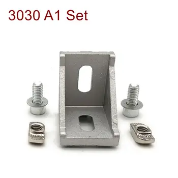

Angle Bracket with screws and nuts for 3030 Aluminum Profile Accessories kits Profile fixing screw
