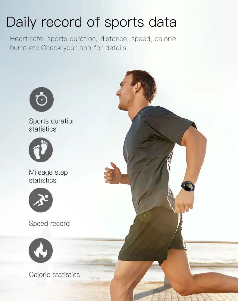 Браслет кровяного давления HR монитор смарт-Браслет сна фитнес-трекер входящий вызов напоминание задачи для Xiaomi 4 iPhone XR 7 8 Plus