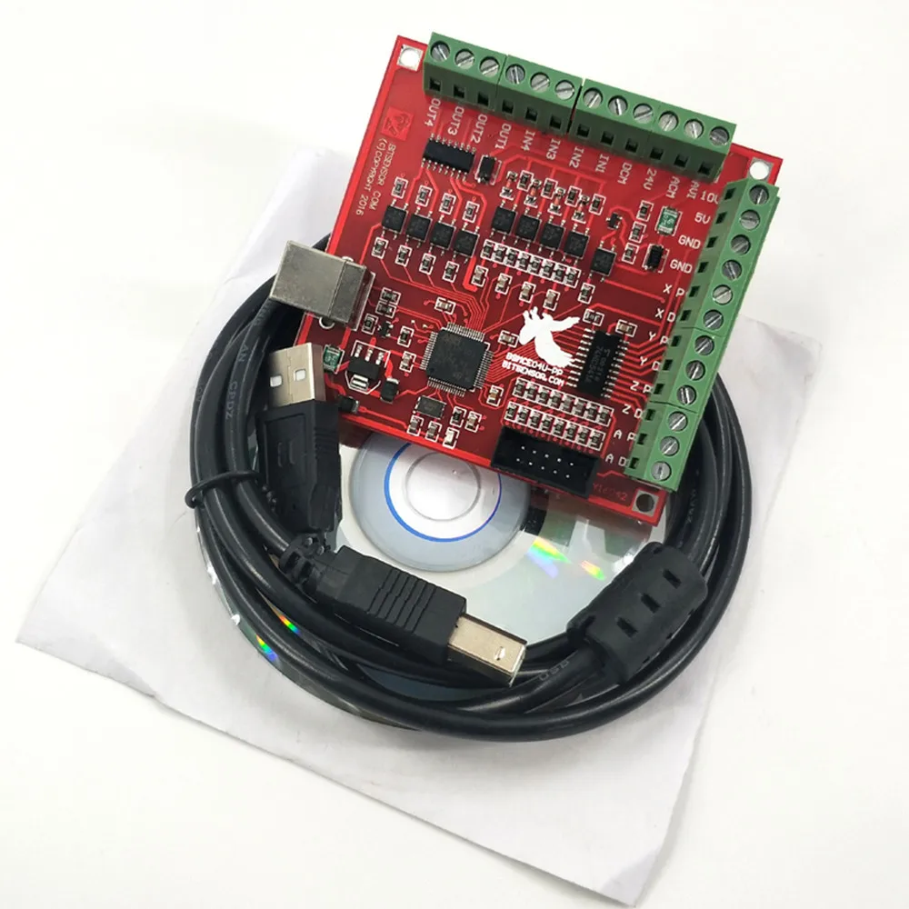 

3pcs/set machine control - interface board CNC 1PCS MACH3 Breakout board +1PCS USB Wire+1PCS CD CNC USB 100Khz 4 axis interface