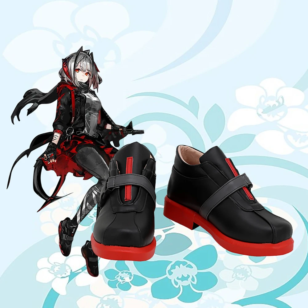 

Game Arknights W Cosplay Boots Leather Shoes for Unisex Any Size