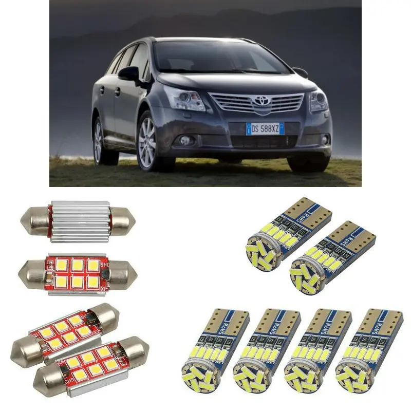 Interior Led Car Lights For Avensis Estate T22 T27 Car Accessories Boot License Plate Light 14pc - Signal Lamp - AliExpress