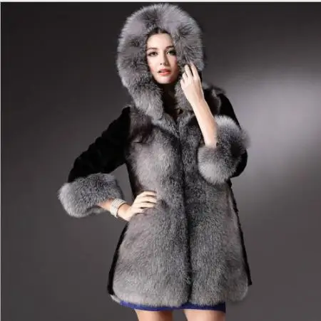 Leopard Winter Women's Faux Fur Jacket Artificial Fur Overcoat Furry Coat Femme Plus Size Warm Fake Fur Outwear Q962