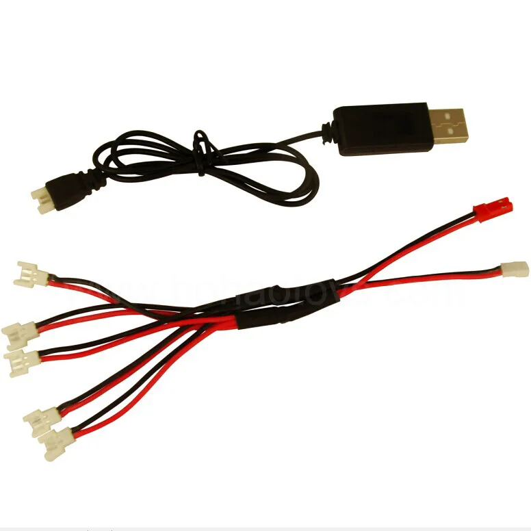 

Hubsan USB Charger Cable 5 in 1 Multi Plug Battery Charger for Hubsan X4 H107 H107L H107C SYMA X5C X5SW Charger Accessory