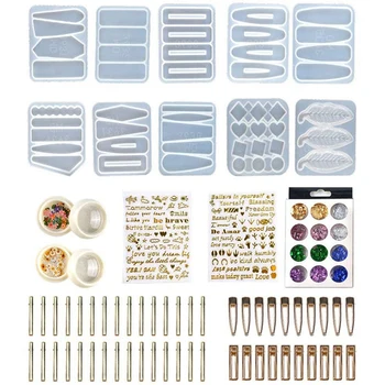 

Hair Pin Resin Mold,Resin Crystal Epoxy Hair Clip Mold Hairpin Casting Silicone Mould Diy Crafts Jewelry Making Tools