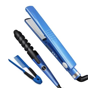 

Curling Iron Spiral Hair Curler Ceramic Flat Iron Hair Straightener Electric Hair Straightening Curling Hair Crimper Iron