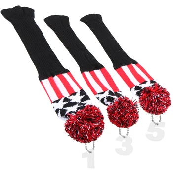 

3 Pcs Golf Head Covers Set Wood Head Covers with Numbers Golf Clubs Headcover Driver Cover