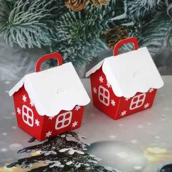

Candy Box Candy box Red Christmas Xmas House shape Gift bags Kraft Paper
