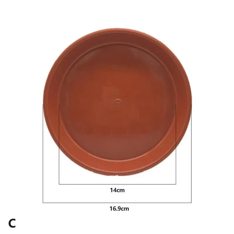 1 шт., 6 размеров, Пластиковый садовый цветочный горшок, блюдца для растений, поднос для воды, аксессуар для помещений и улицы - Цвет: C