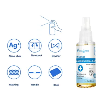 

30ml Antibacterial Disinfectant Gel Portable Hand Sanitizer Disposable No Wash Bacteriostatic Hand Sanitizer for Kids Adults