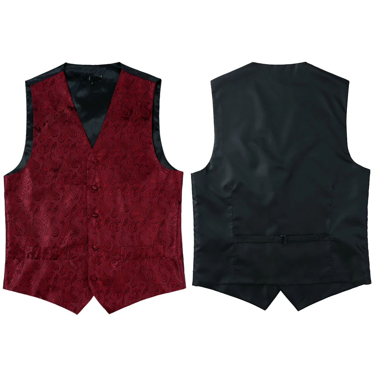 Classic Paisley Men Vest Set(Vest+Necktie+Pocket) 3pcs Vest Men Jacquard Wedding Party Mens Suit Vests Casual Waistcoat Men USA