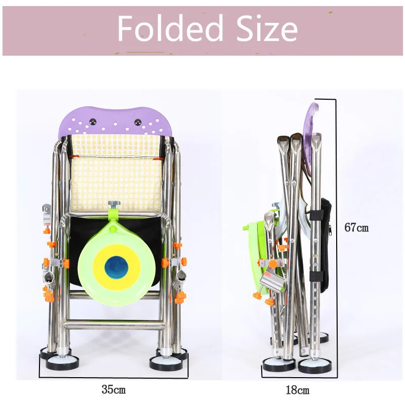 Stainless Steel Fishing Chairs Lightweight Travel Ultralight Folding Chair Superhard High Load Outdoor Camping Fishing Chair Set