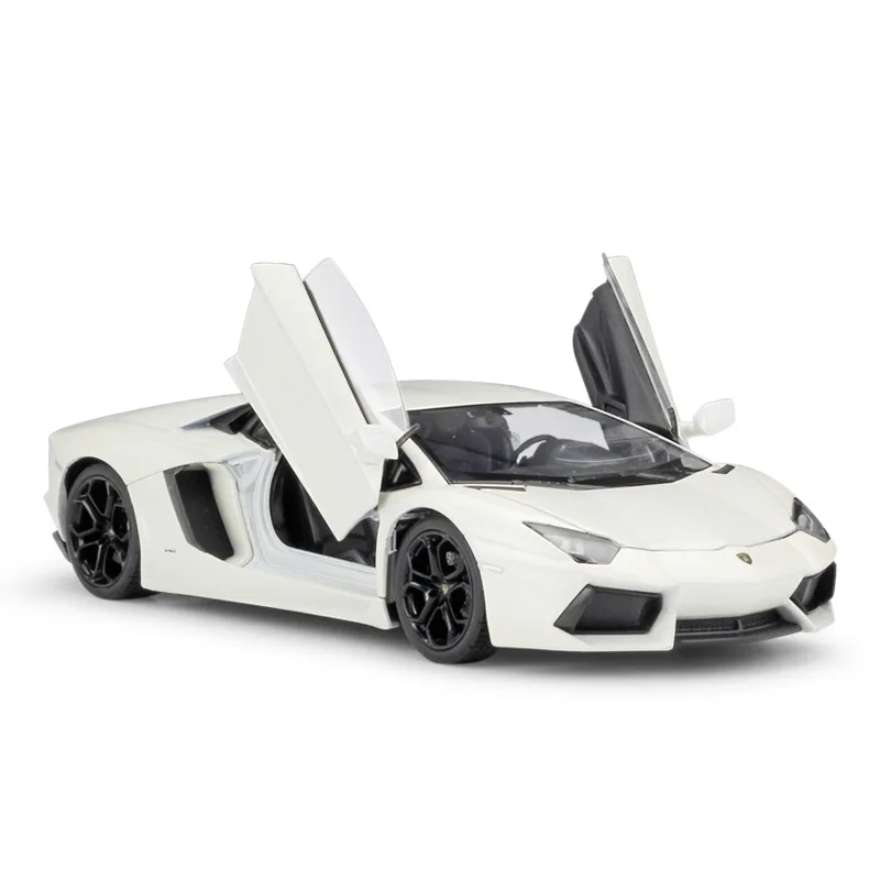 WELLY литая 1:24 модель автомобиля Lamborghini Aventador LP700-4 гоночный автомобиль спортивный автомобиль металлический сплав игрушечный автомобиль для детей Коллекция подарков - Цвет: White