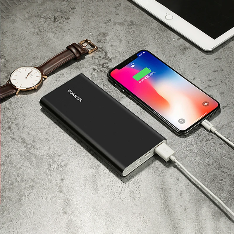 Внешний аккумулятор Romoss RT10-211-2544 10000 мАч переносной повербанк мобильный аккумулятор портативная батарея