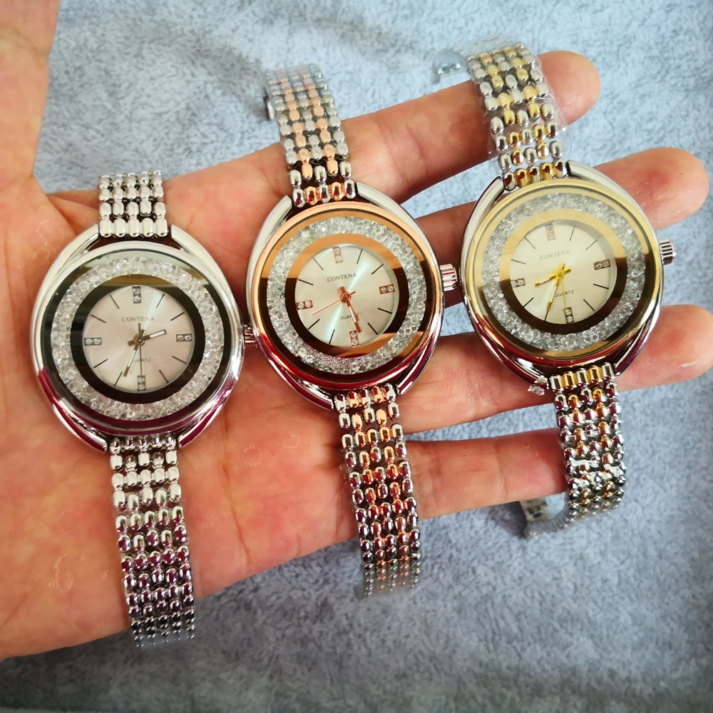 Reloj mujer, серебряные женские часы, роскошные модные брендовые ЖЕНСКИЕ НАРЯДНЫЕ часы, кварцевые наручные часы из сплава для девушек, женские часы с кристаллами