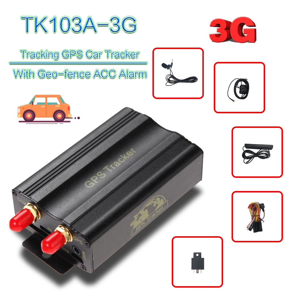 GPS трекер Автомобильный GSM WCDMA 3G 103A 3G|GPS-трекеры| |