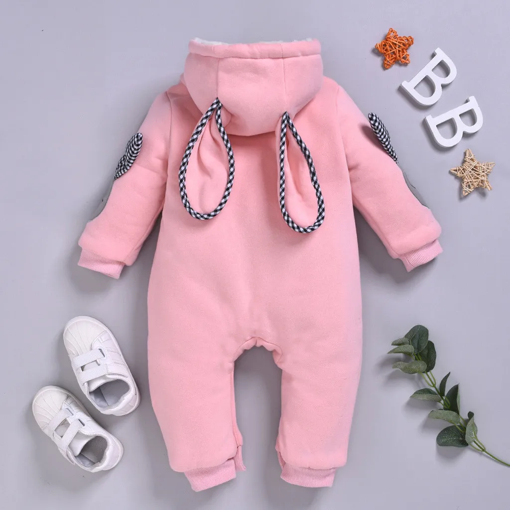 Новинка весенне осенние детские комбинезоны с милым мультяшным Кроликом