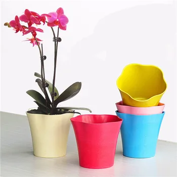 

Bamboo Fabric Circle Flowerpot Planting Breathable Basin Lounge Desktop Potted Plant Chinese-style Plastic Small Flower Pot