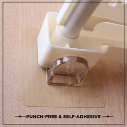 Wardrobe Partition Holder Punch-free Layered Partition Bracket Durable for Home JA55