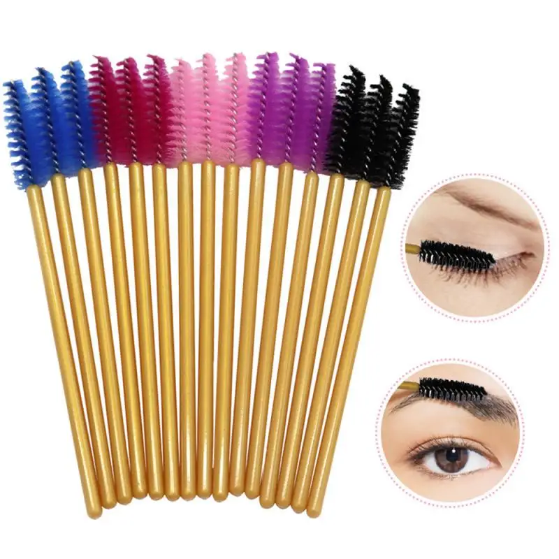 

50Pcs Eyelash Brushes Disposable Mascara Wands Applicator Eye Lashes Cosmetic Brush