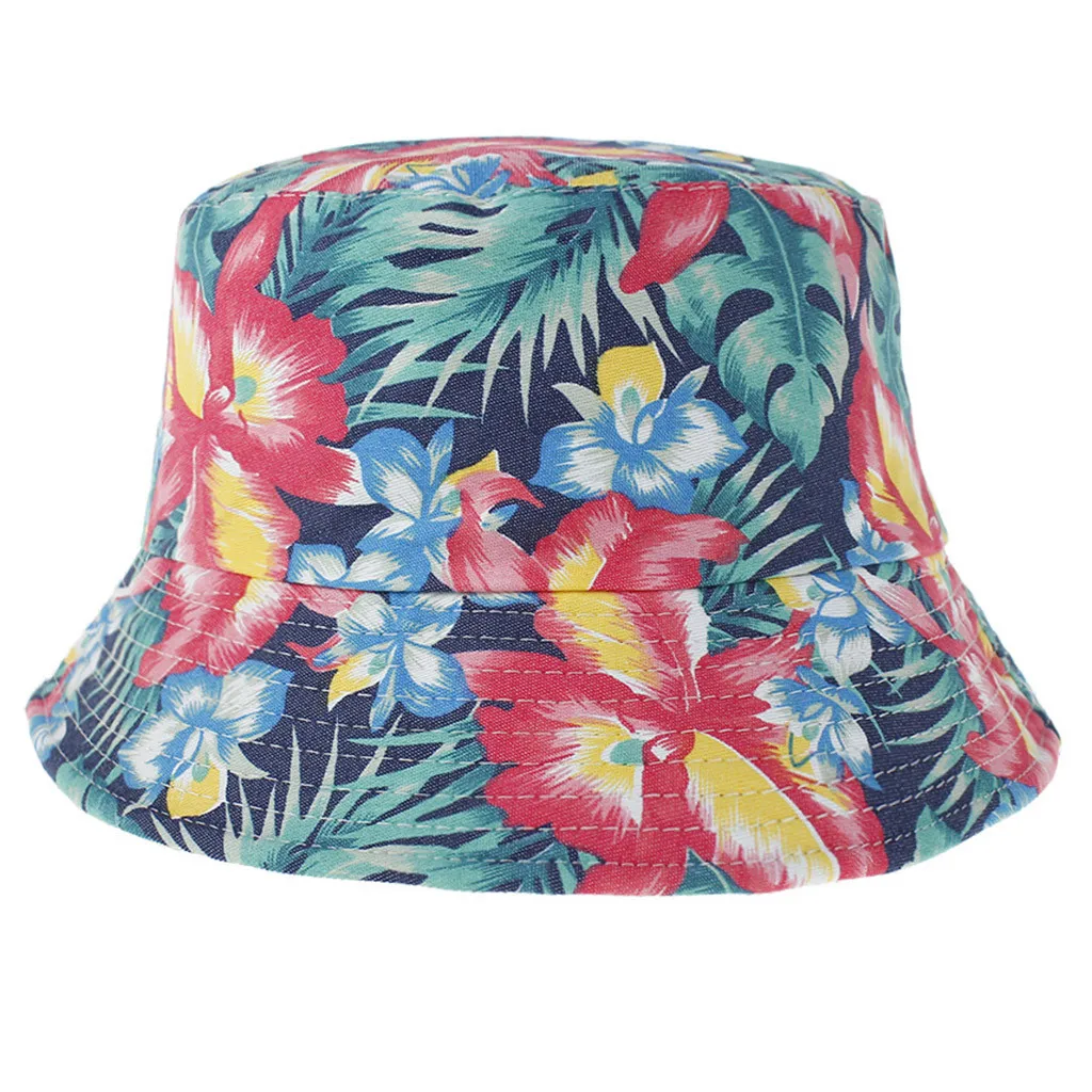 Двусторонняя шляпа с цветочным принтом для женщин и мужчин, удобная парусиновая шляпа от солнца на открытом воздухе, женские шляпы от солнца sombrero mujer verano sol