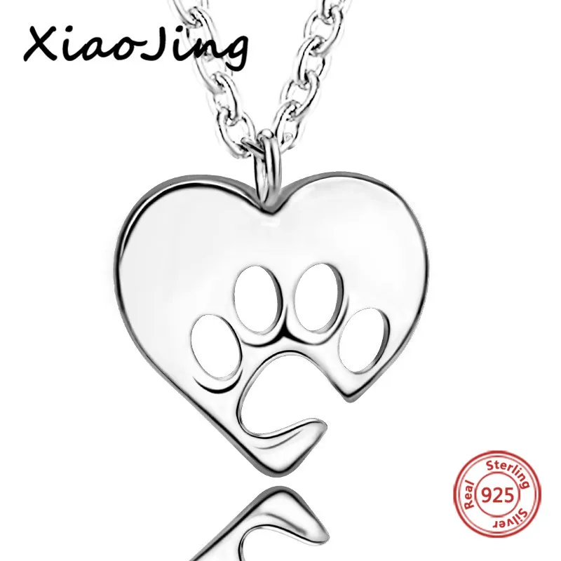 Xiaojing любящее сердце Подвески след рисунком собак из мультфильма Щенячий патруль