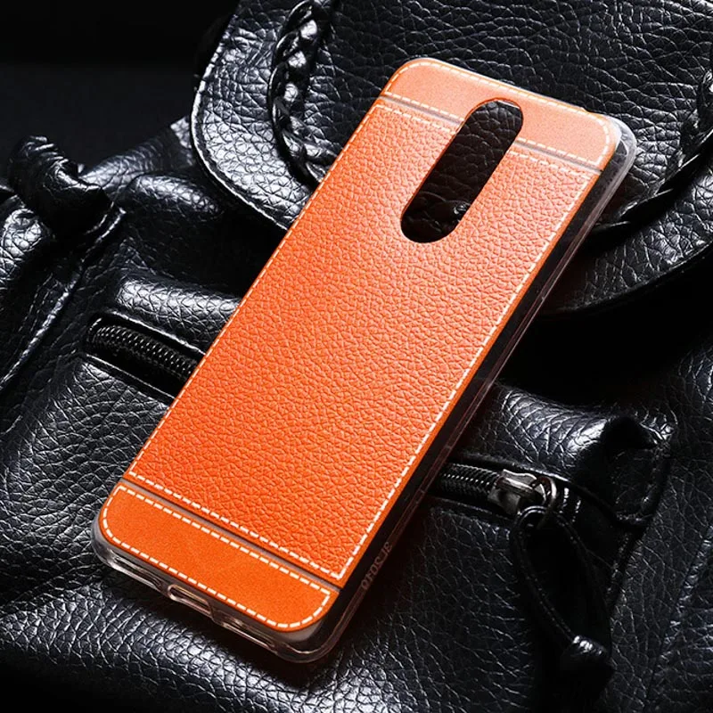Orange 004 ТПУ кожаный чехол s для Alactel 1S 1X 1C 3 3C 3V 3X2019 чехол Мягкие силиконовые чехлы для Alcatel Работает с любым оператором, A7 XL A3 плюс 5026 5014D 5003D 5033 - Цвет: Orange 004