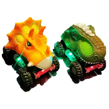 

Dinosaur Cars Vehicles Pull Back Cars with LED Light Dinosaur Sound Toys for Boys Toddlers Kids Gifts