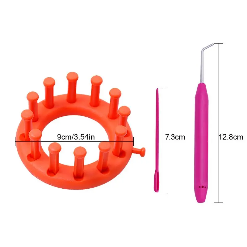 LMDZ 1 шт. DIY инструмент для вязания круговой станок для вязания ткацкий станок игла крючок свитер шляпа шерсть ремесло инструмент круглый вязаный ткацкий станок