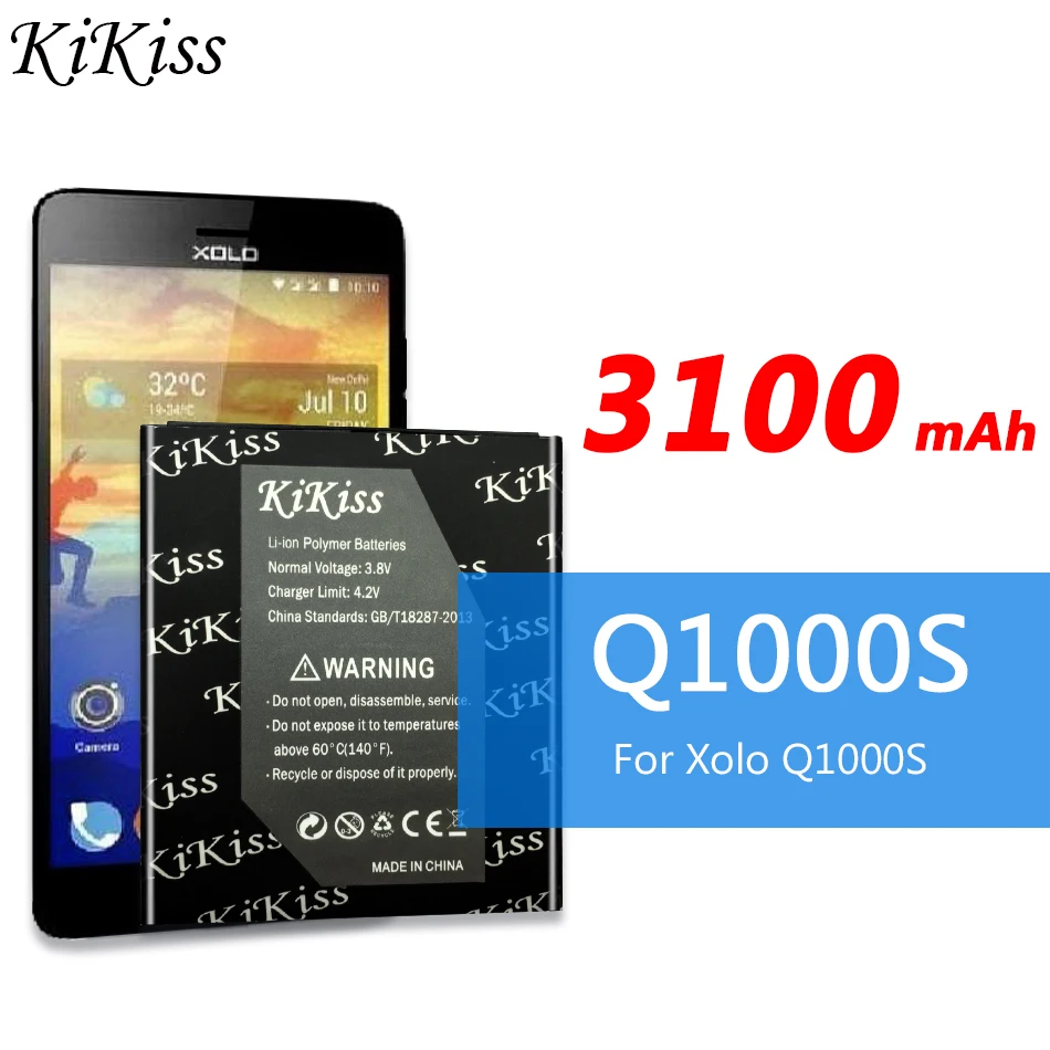 Для Xolo Q1000S 3100 мАч смартфон высокой емкости батарея для Xolo Q1000S