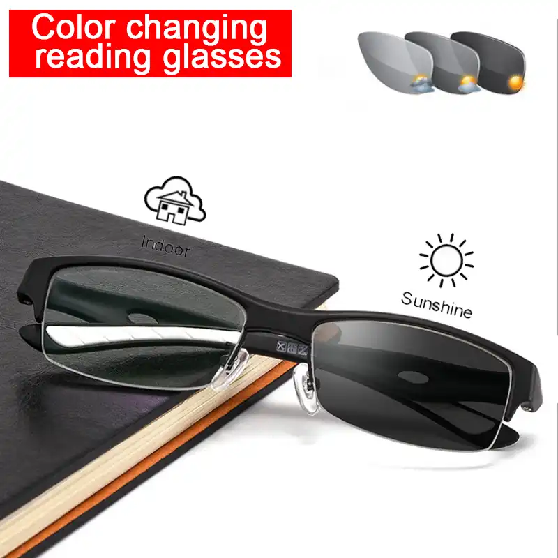 Occhiali da lettura Uomo da Sole Fotocromatici Transition UV400  Antiriflesso 0.25 to 3.50 Diottrie Lente Asferica +0.25,Black Frame  Montatura Metallo Largo Occhiali e accessori Occhiali da sole  outlookplanningdevelopment.com.au