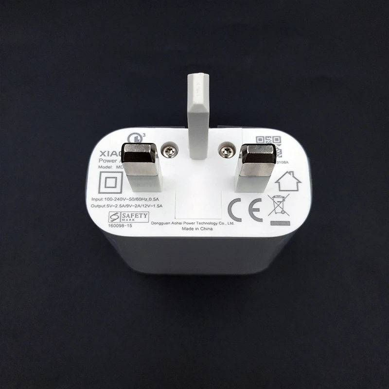 Xiao mi QC3.0 быстрое зарядное устройство Великобритания адаптер питания type C кабель для mi 9T 9T pro 9 9SE 8 8lite Red mi K20 CC9 CC9e CC9 Pro - Цвет: UK Charge only