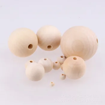 

8Seasons 10mm/11mm/14mm/20mm/25mm/40mm Wood Spacer Beads Round Natural DIY Bracelets Making Fashion Jewelry Gifts,10PCs-200PCs