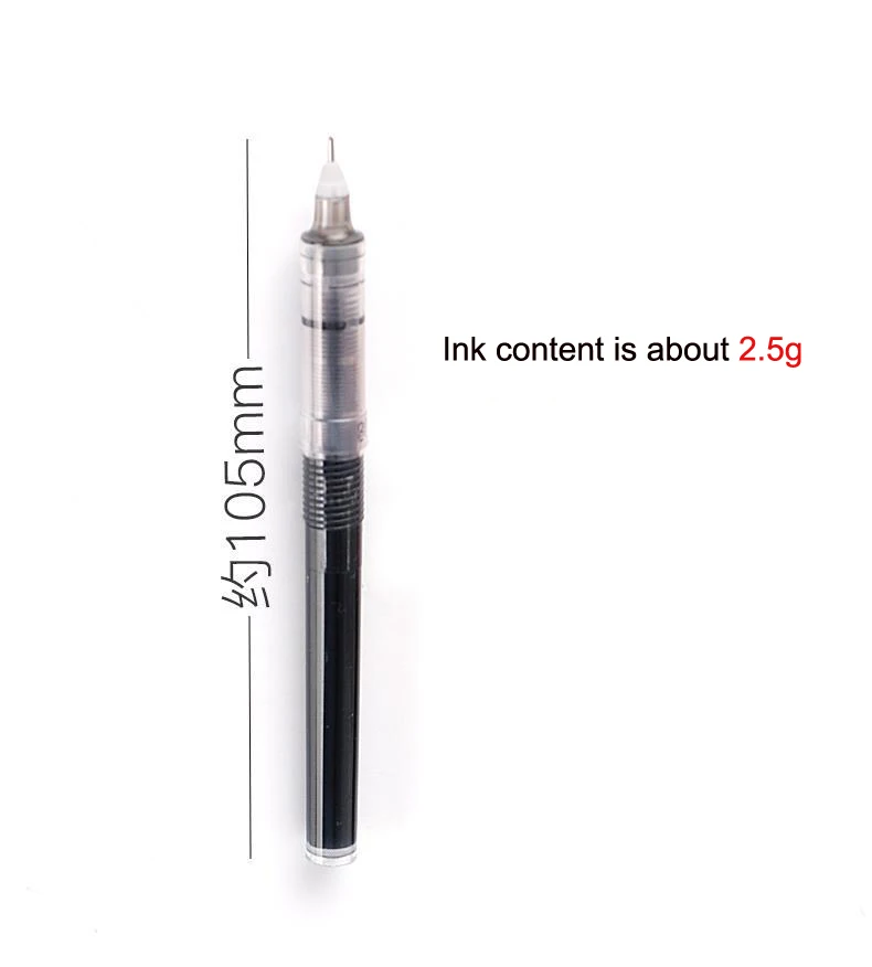 Прямая жидкая шариковая ручка сменные вкладыши ручка для подписи красно-сине-черная игольчатая трубка 0,5 мм