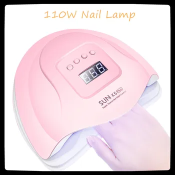 

110W Nail Lamp Led Uv Lamp Portable Gel Lamp Professional Nail Dryer Smart Induction Nail Light Nail Machine Nail Art Tool