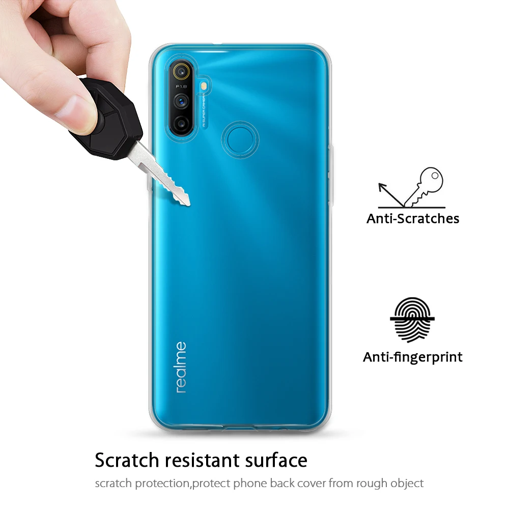 Силиконовый ультратонкий прозрачный мягкий чехол для Oppo Realme 7i 7 5G 6i 5i 5 5s 6S 6 Plus 3 C17