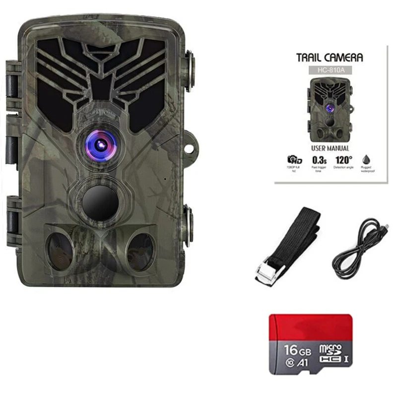 Trail Camera 24MP 1080P IP66 Waterproof Game For Wildlife Monitoring With 2.4Inch LCD 120Degree Detection | Электроника