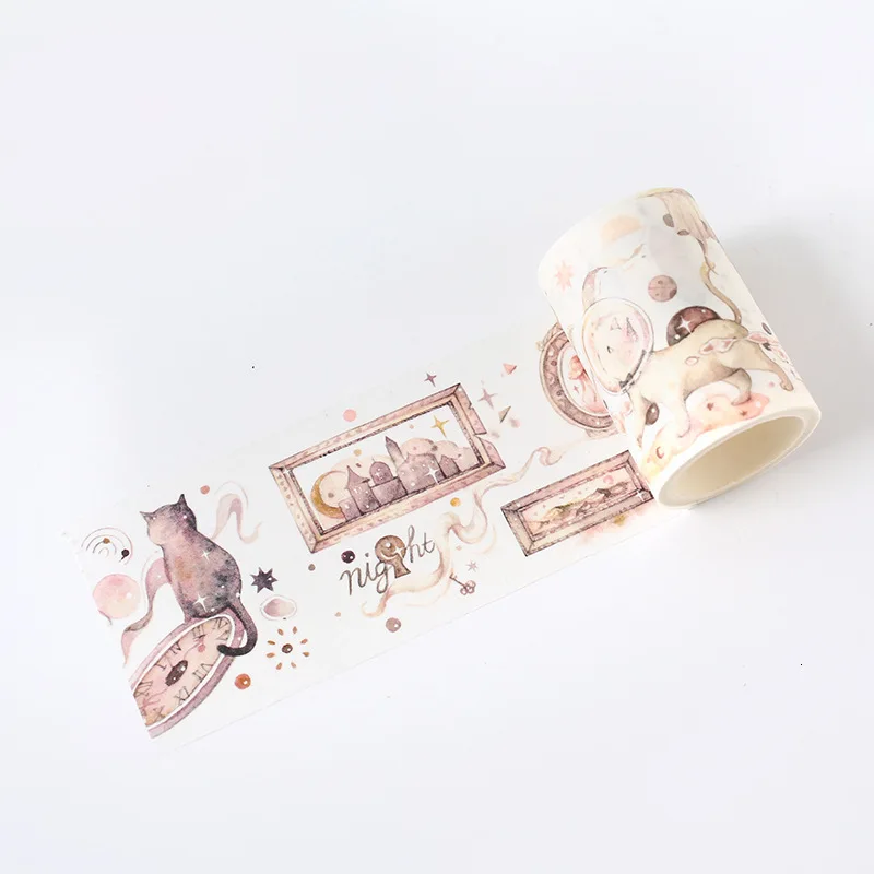 Креативная Милая настольная маскирующая лента Kawaii DIY Украшение дневник Васи лента мультяшная бумажная наклейка для девочек стационарная 024086 - Цвет: 15