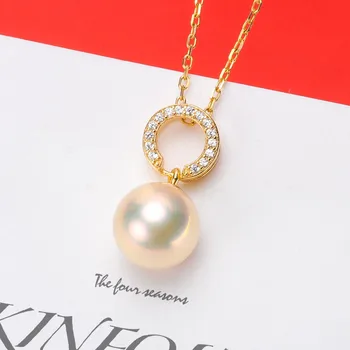 

Jewelry Handwork Pendant Base S925 Sterling Silver Pearl Pendant Accessories And Parts Findings Jewelry For DIY Fittings Women