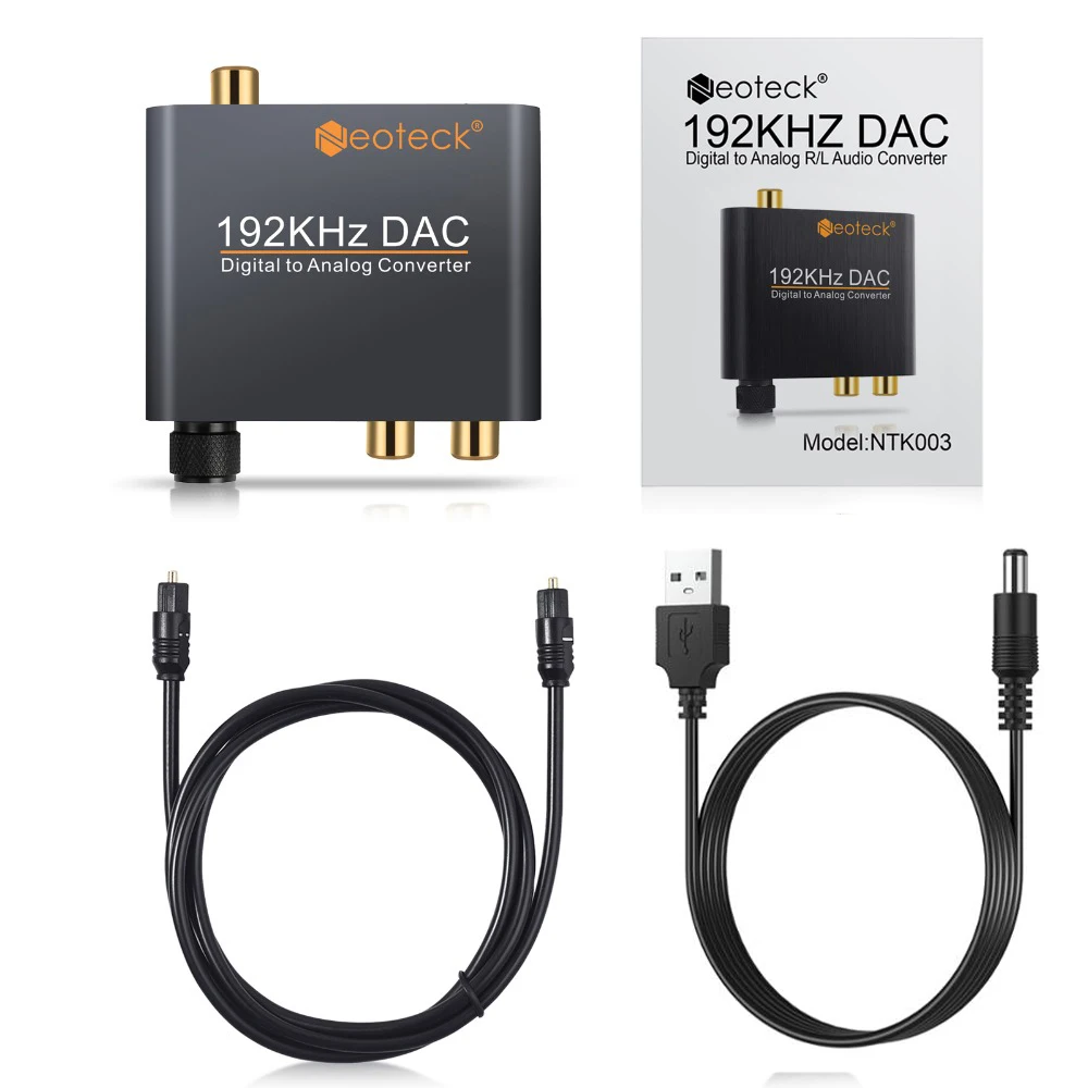 Neoteck цифро аналоговый аудио конвертер оптический коаксиальный к RCA R/L Поддержка PCM