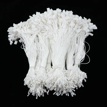 

2000x Tag Fasteners Jute Rope String Tag Strings With Push Locker Snap Lock With Nylon Ropes