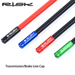 RISK Aluminum Bike Cable Housing End Caps for MTB Bicycle Brake Cable Tube Shifter Cable Tips Cover Bike Derailleur Accessories
