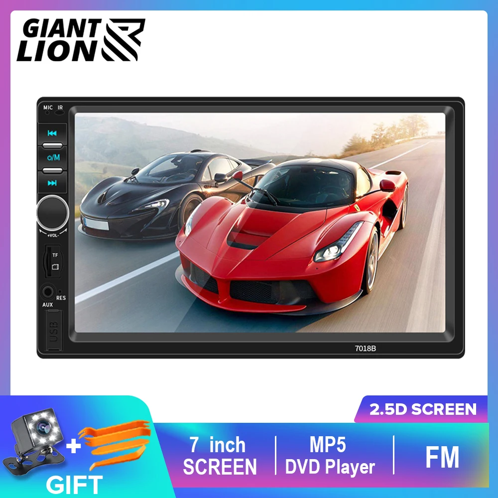 Автомагнитола 2Din для автомобиля 7 ''LCD сенсорный экран MP5 плеер USB FM Bluetooth аудио