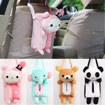 

Panda bear rabbit elephant car hanging cartoon tissue bag