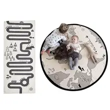 Winter Thickening Super Big Adventure World Map Square Track Home Carpet Cotton Pad Soft Floor Mat Carpet Decoration