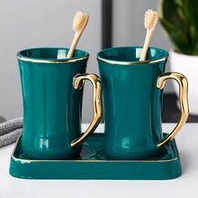 Зубная щетка, чашка, парная чашка, гостиничная щетка, керамическая чашка, парная чашка для рта, простая чашка для зубной щетки, аксессуары для ванной комнаты, чашка для влюбленных