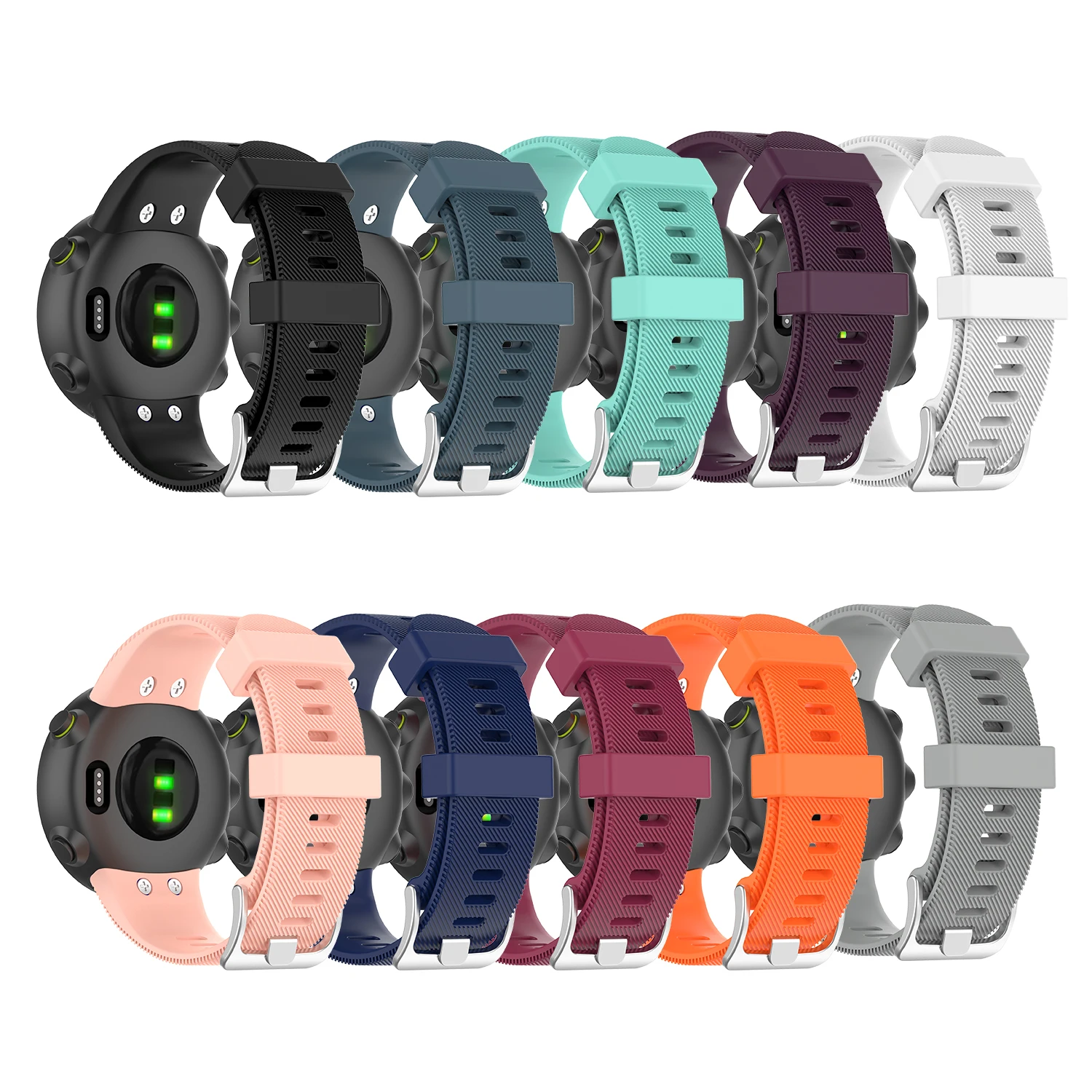 Silikon Asli untuk Garmin Forerunner 45S Band Sport Pengganti Gelang Gelang  Jam untuk Garmin Forerunner 45 Smart Watchband|Watchbands| - AliExpress