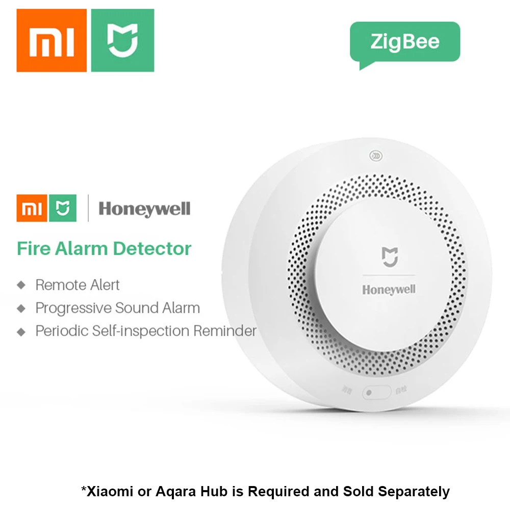 Xiaomi Mijia Honeywell пожарная сигнализация датчик газа работает с многофункциональным шлюзом 2 умный дом безопасности приложение управления