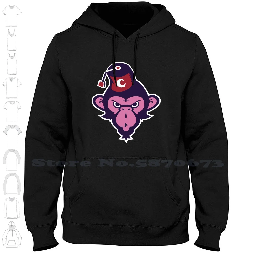 Moonie Felpa Con Cappuccio A Maniche Lunghe Felpa Scimmia Fez Angry Purple Pop Va La Scimmia Popgoesthemonkey Moon Red Hat Angry Monkey